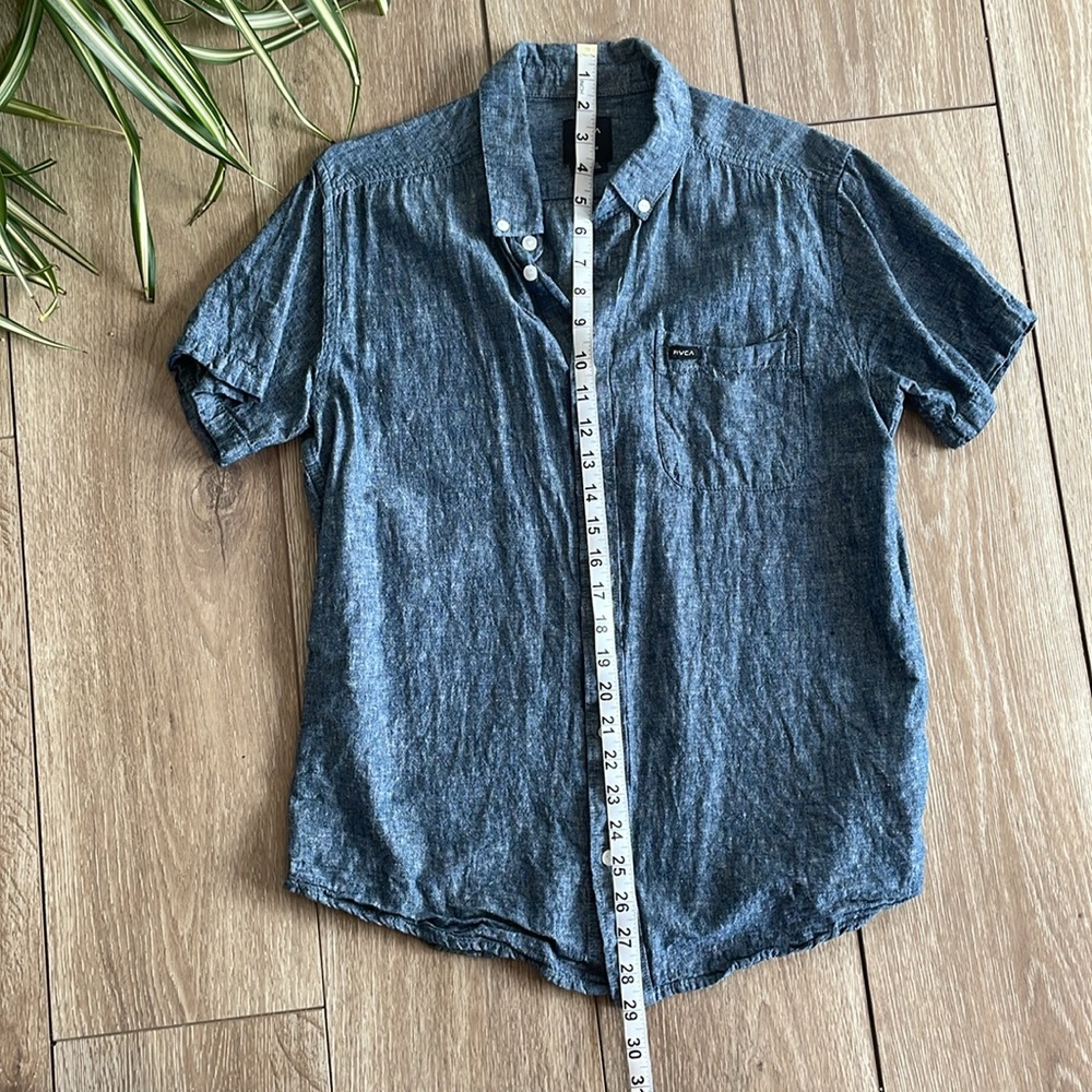 Rvca Blue Button Down - image 8